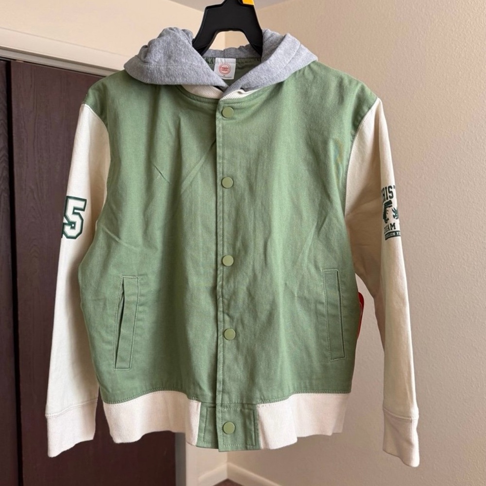 Wonder Nation Little Boy Long Sleeve Bomber Jacket, Size 10 - Picture 7 of 7
